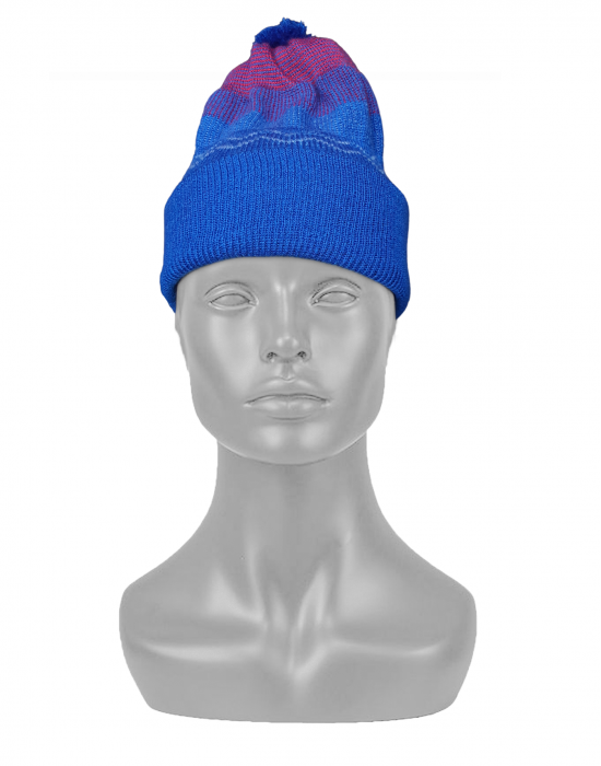 Acrylic Kids  designer cap Royal blue